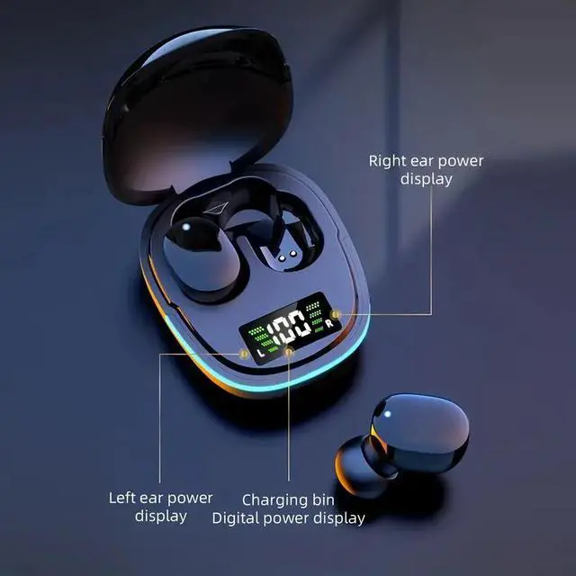 Alt view image 6 of 7 - 2024 Wireless Earbuds with LED Display, Touch Control, In-Ear TWS for iOS/Android - Sports, Music, Gaming