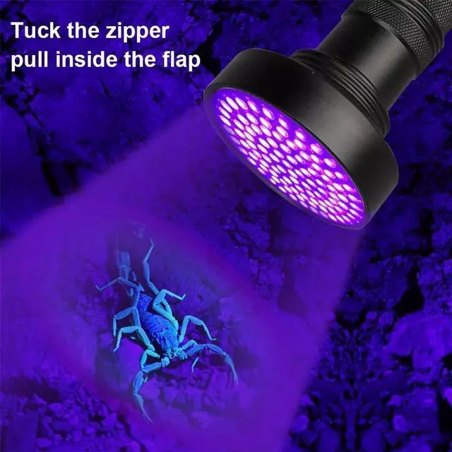 Alt view image 6 of 7 - UV Ultraviolet Light 100 LED Flashlight BlackLight 395nM Inspection Lamp Torch
