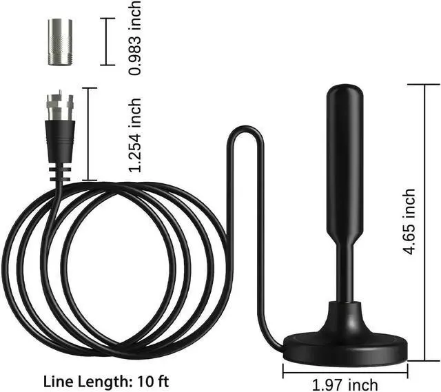 Alt view image 4 of 7 - 300 Miles Upgraded TV Antenna Digital HD Antenna Indoor HDTV 1080P 4K Long Range