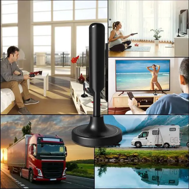 Alt view image 3 of 7 - 300 Miles Upgraded TV Antenna Digital HD Antenna Indoor HDTV 1080P 4K Long Range