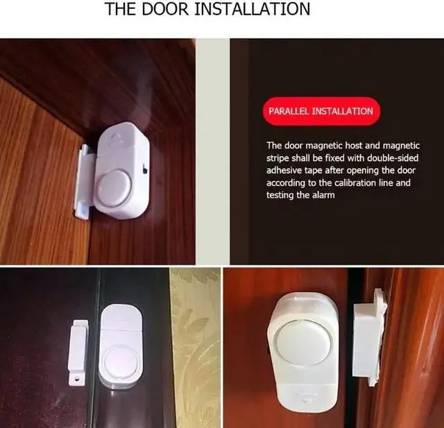 Alt view image 4 of 7 - 6 PCS WIRELESS Home Window Door Burglar Security ALARM System Magnetic Sensor