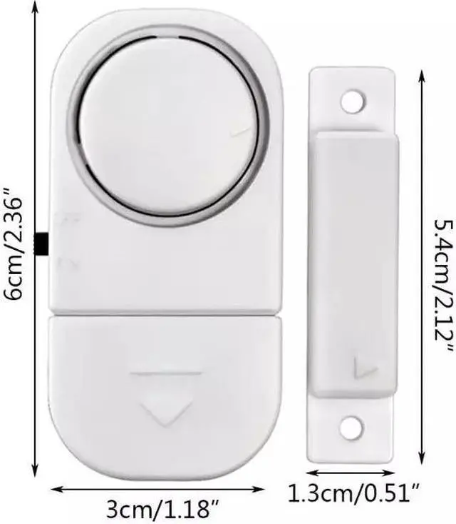 Alt view image 7 of 7 - 6 PCS WIRELESS Home Window Door Burglar Security ALARM System Magnetic Sensor