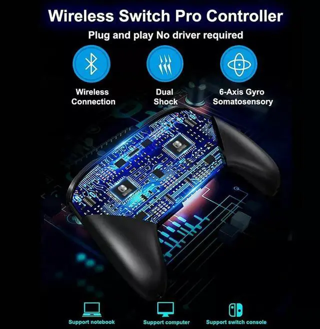 Alt view image 2 of 6 - Pro Wireless Game Controller Gamepad Joystick Remote For Nintendo Switch / Lite