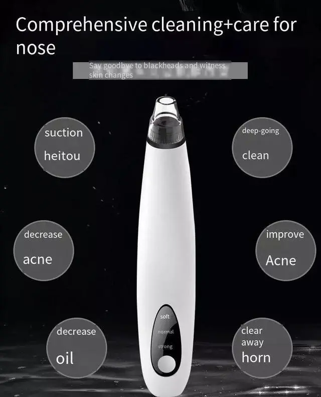 Alt view image 4 of 7 - Electric Blackhead Remover Cleaner Face Diamond Pore Vacuum Suction White Heads