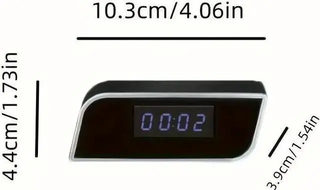 Alt view image 5 of 5 - 4K Camera Alarm Clock HD 1080P Hidden Cam Home Cam Video Recorder Night Vision Motion Detection Office Indoor