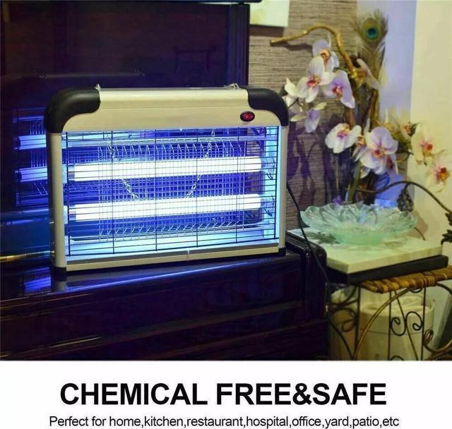 Alt view image 6 of 7 - Lamp Insect Killer Mosquito Zapper Bug Pest Fly Trap Electric Indoor Light Lawn