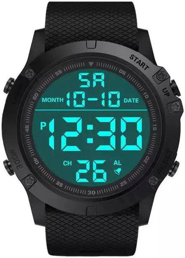 Main image of Waterproof Digital Sports Watch Military Tactical LED Backlight Wristwatch Men