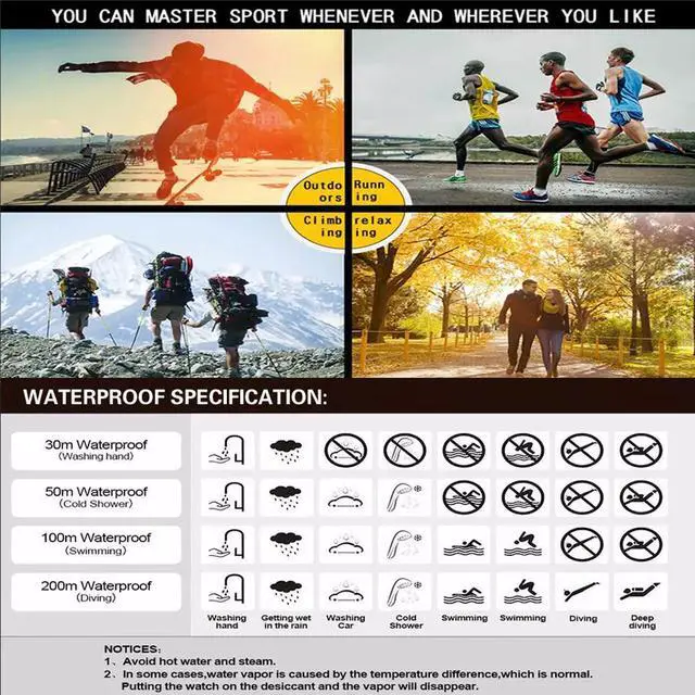 Alt view image 6 of 7 - Waterproof Digital Sports Watch Military Tactical LED Backlight Wristwatch Men