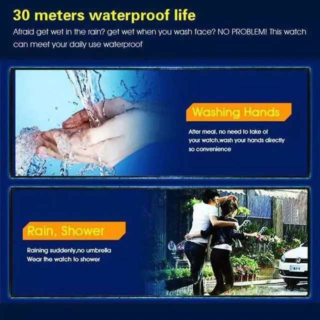 Alt view image 7 of 7 - Waterproof Digital Sports Watch Military Tactical LED Backlight Wristwatch Men