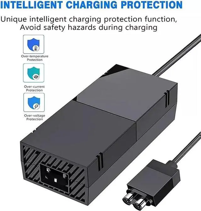 Alt view image 3 of 7 - For Microsoft XBOX ONE Console AC Adapter Brick Charger Power Supply Cord Cable