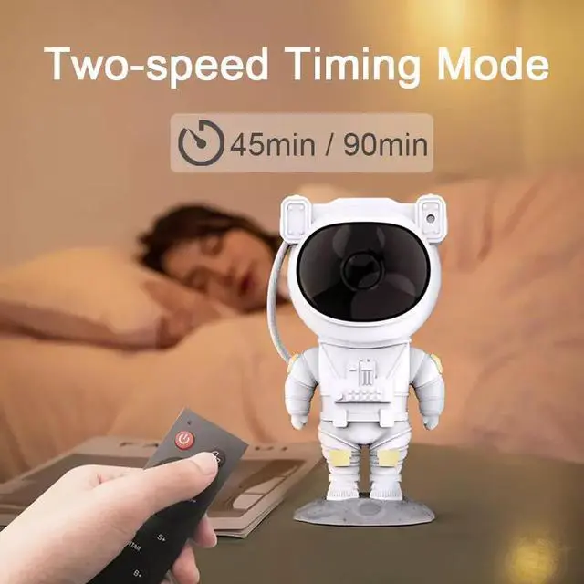 Alt view image 5 of 7 - Astronaut Projector Galaxy Starry Sky Night Light Ocean Star LED Lamp Remote
