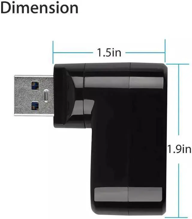 Alt view image 7 of 7 - High Speed 3 Port USB 3.0 Multi HUB Splitter Expansion Desktop PC Laptop Adapter