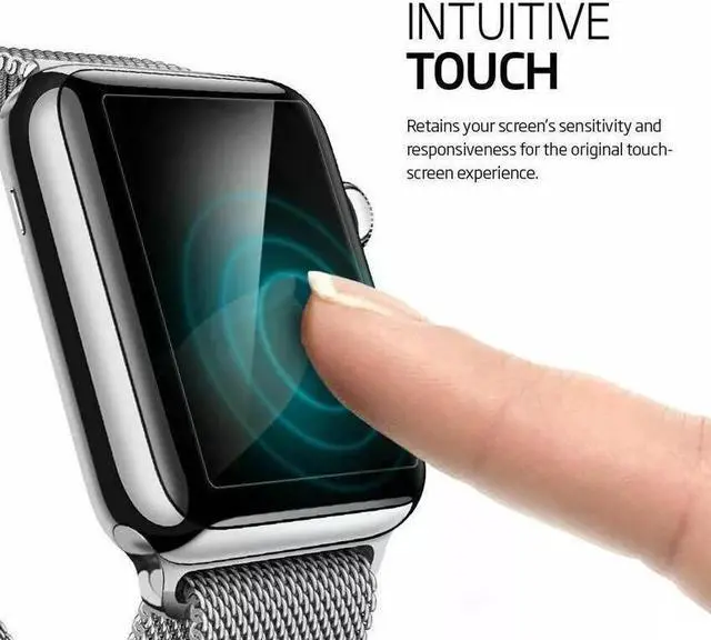 Alt view image 3 of 4 - Full Case Clear Cover Screen Protector For  iWatch 5 4 3 2 Watch 38/42mm US