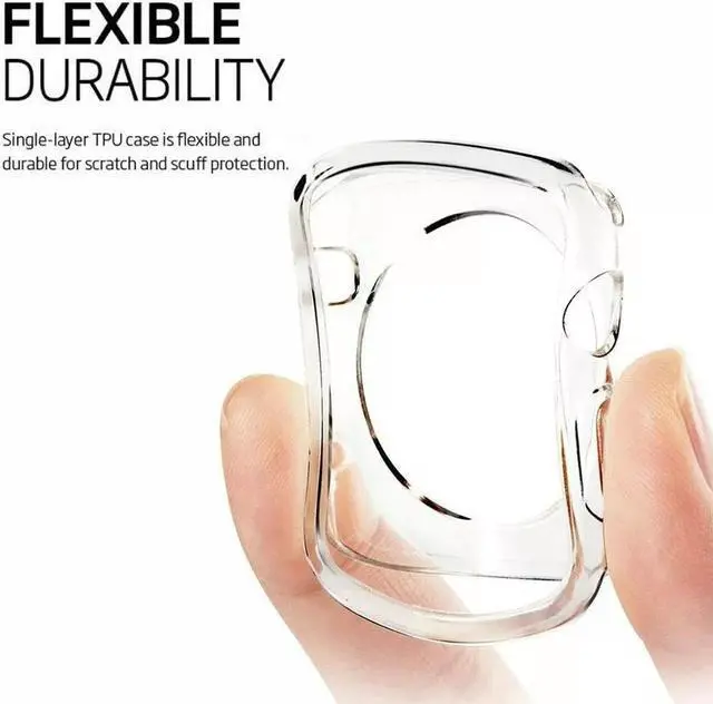 Alt view image 2 of 4 - Full Case Clear Cover Screen Protector For  iWatch 5 4 3 2 Watch 38/42mm US