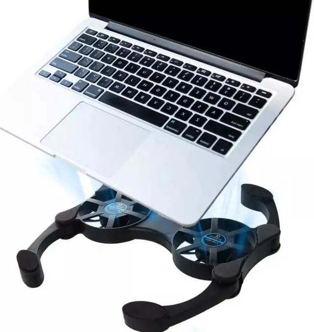 Main image of Dual USB Cooling Fan Pad Foldable Slim Fans Cooler Stand For Laptop PC Notebook