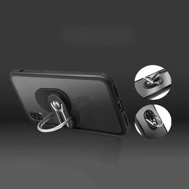 Alt view image 3 of 7 - Mobile Phone Bracket Multipurpose Rotating Ring Holder Car Vent Clip Phone Mount