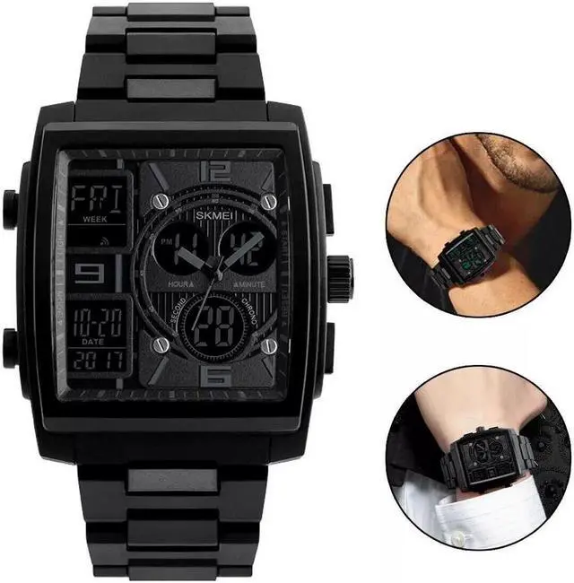 Main image of Chronograph Men's Digital Army Military Sport Quartz Analog Waterproof Watch US