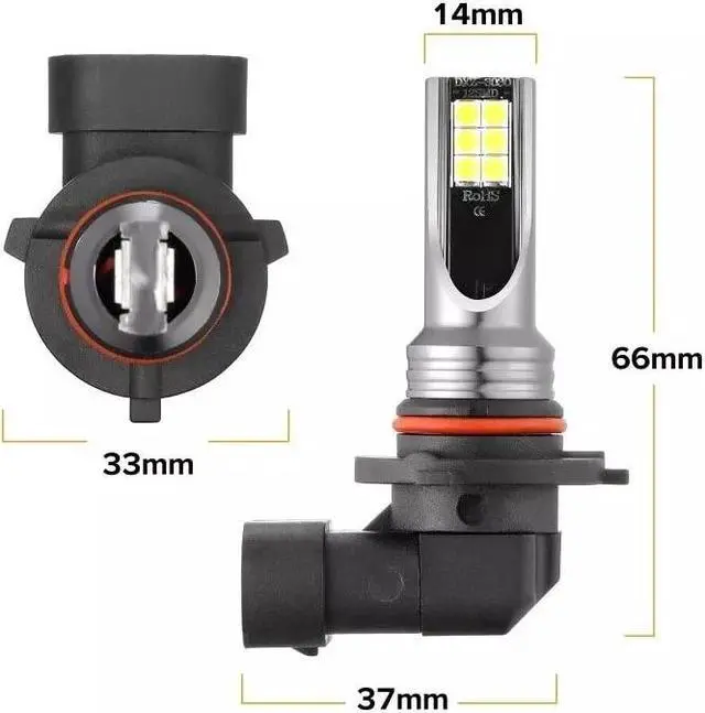 Alt view image 7 of 7 - LED Headlights Kit Combo Bulbs 8000K High Low Beam Super White Bright