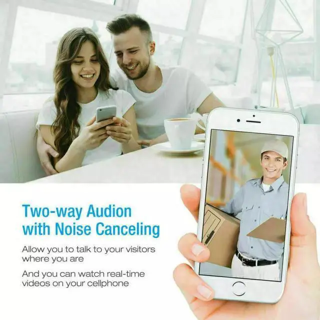 Alt view image 3 of 7 - Smart Wireless WiFi Video Doorbell Phone Door Ring Intercom Security Camera Bell