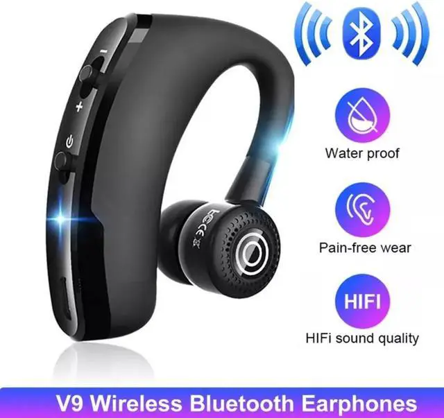 Alt view image 3 of 7 - Bluetooth 5.0 Earpiece Wireless Headset Noise Cancelling Earbuds Driving Trucker
