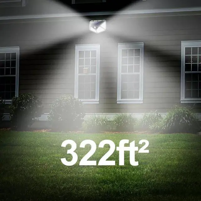 Alt view image 6 of 7 - 4 PACK 100 LED Solar Power Light PIR Motion Sensor Outdoor Garden Wall Path Lamp