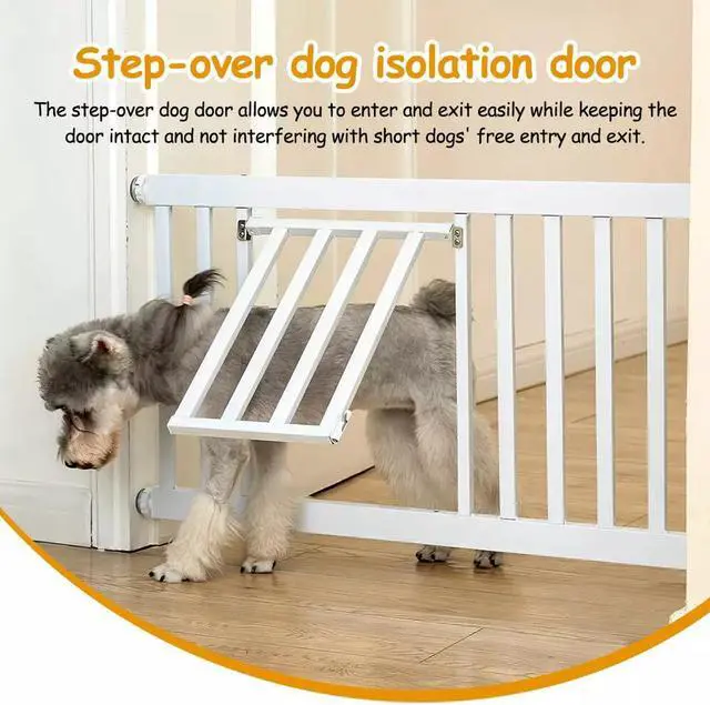 Alt view image 3 of 7 - Short Dog Gate Baby Safety Gates Dog Gate Short Pet Gate for Doorways Stairs
