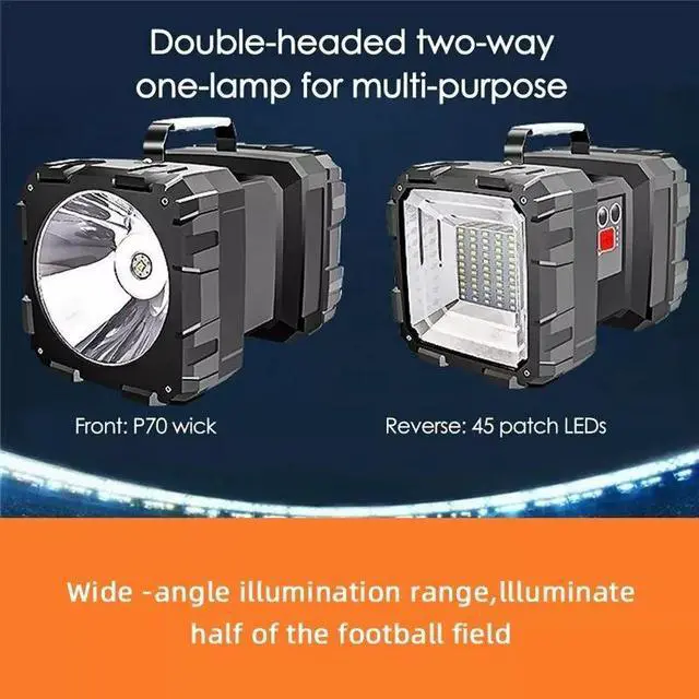Alt view image 5 of 7 - USB Rechargeable Portable Super Bright LED Searchlight Handheld light Flashlight