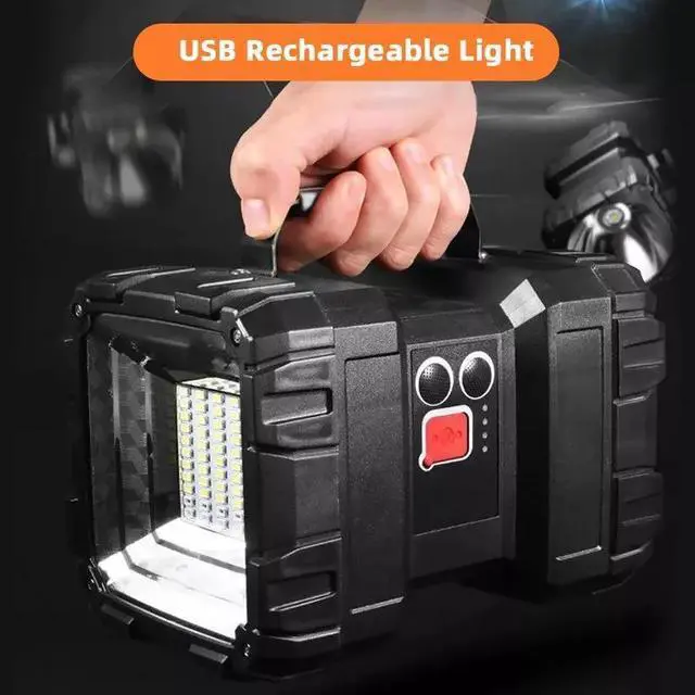 Alt view image 4 of 7 - USB Rechargeable Portable Super Bright LED Searchlight Handheld light Flashlight