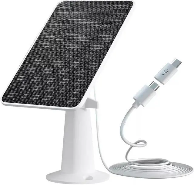 Main image of 360° Solar Panel Charger for Outdoor Security Camera Eufy 10W Micro USB Type-C