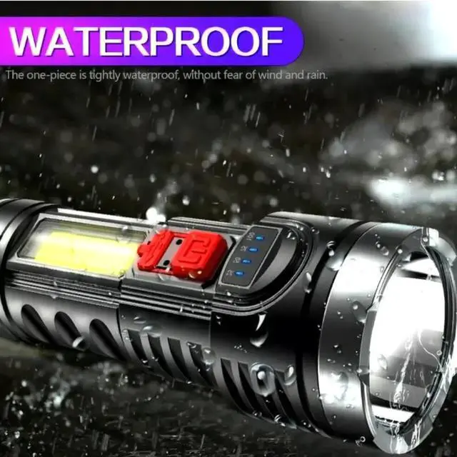 Alt view image 4 of 7 - Super Bright 999000000 LM LED Torch Tactical Flashlight Lantern Rechargeable US