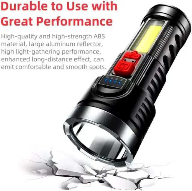 Alt view image 5 of 7 - Super Bright 999000000 LM LED Torch Tactical Flashlight Lantern Rechargeable US