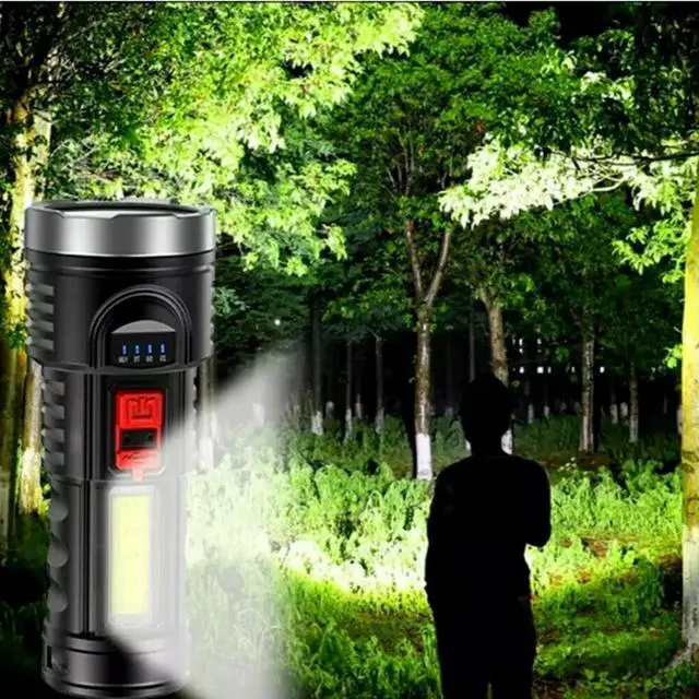 Alt view image 7 of 7 - Super Bright 999000000 LM LED Torch Tactical Flashlight Lantern Rechargeable US