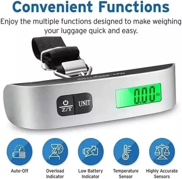 Alt view image 5 of 7 - Luggage Digital Scale Pesa Valija Peso Maleta Para Pesar Maletas Balanza Bascula