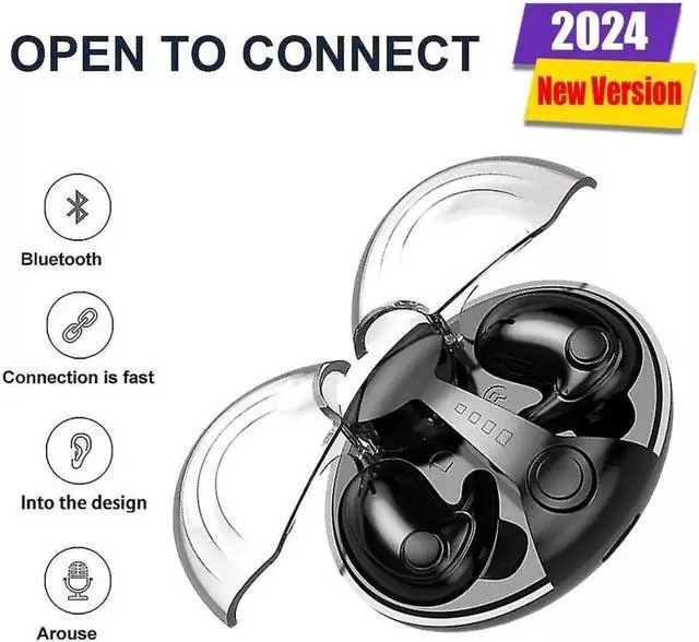 Alt view image 4 of 7 - Bluetooth Earbuds Headset 5.3 Inear Wireless Earphone Invisible for All Phone