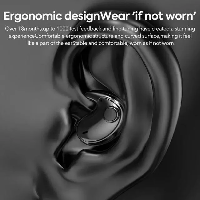 Alt view image 6 of 7 - Bluetooth Earbuds Headset 5.3 Inear Wireless Earphone Invisible for All Phone