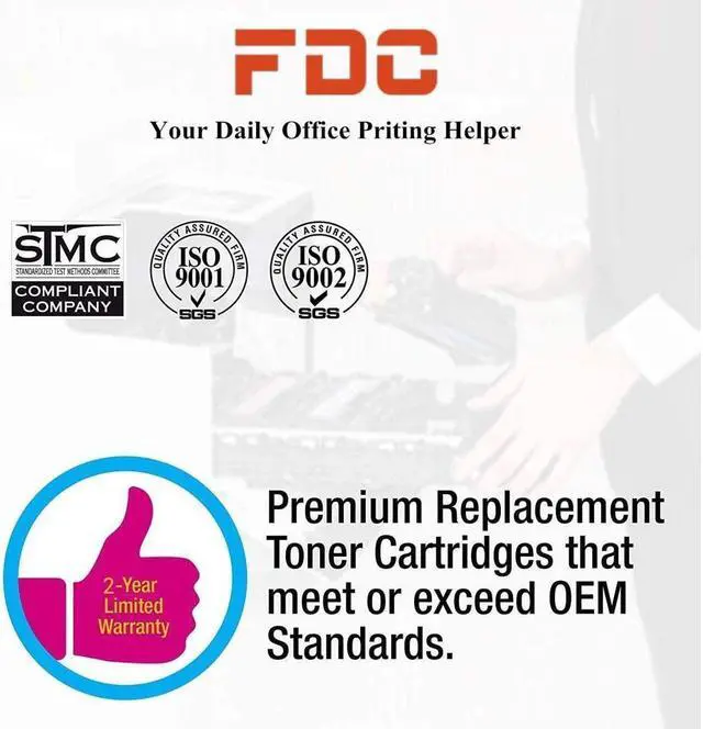 Alt view image 6 of 6 - FDC Toner 304A CC530A CRG-118 Toner Compatible Color Laserjet Cp2025dn Cp2025n CP2025x CP2025 Cm2320fxi Cm2320n CM2320nf, ImageCLASS MF726Cdw LBP7660Cdn Toner cartrides (Black)