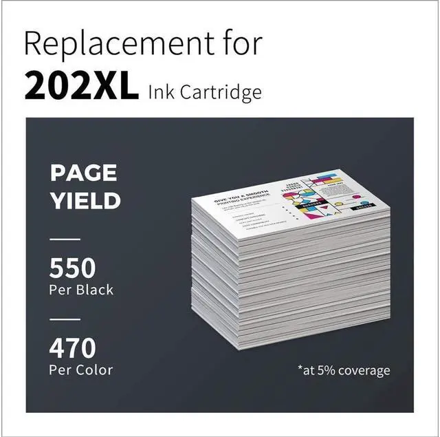 Alt view image 2 of 7 - LemeroUtrust Remanufactured Ink Cartridges Replacement for 202XL 202 T202XL T202 use with Workforce WF-2860 Expression Home XP-5100 (Black, Cyan, Magenta, Yellow, 4-Pack)