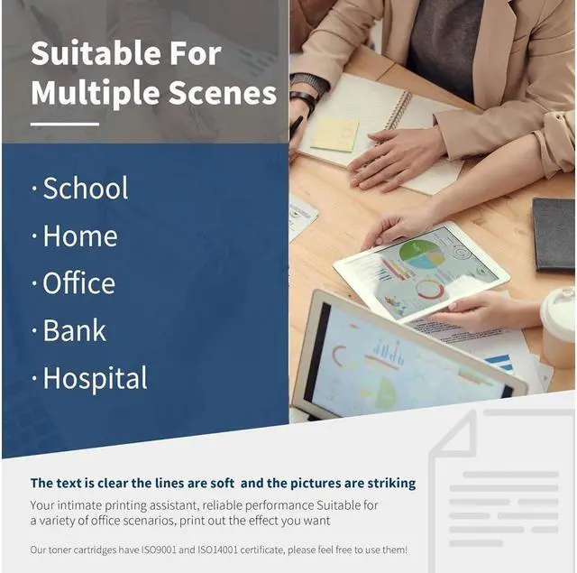 Alt view image 7 of 7 - 58A CF258A Toner Cartridge with Chip Black | Replacement for 58X CF258X High Yield Toner Cartridge for Enterprise M406 Series, MFP M430 Series, Pro M404 Series, MFP M428 Series Printer Ink 1 Pack