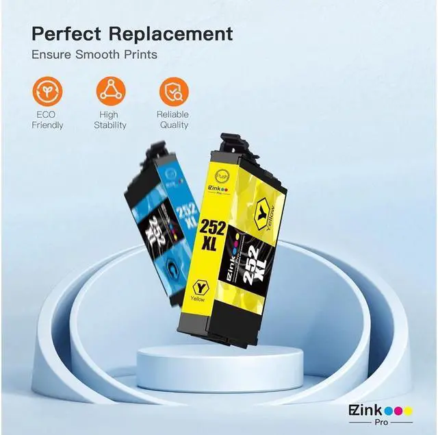 Alt view image 4 of 6 - E-Z Ink Pro 252XL Remanufactured Ink Cartridges Replacement for 252 T252 XL for Workforce WF-7720 WF-3640 WF-7710 WF-3620 WF-7210 WF-7110 WF-7610 WF-7620 (2 Black 1 Cyan 1 Magenta 1 Yellow)