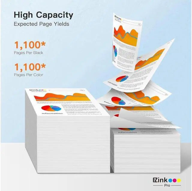 Alt view image 3 of 6 - E-Z Ink Pro 252XL Remanufactured Ink Cartridges Replacement for 252 T252 XL for Workforce WF-7720 WF-3640 WF-7710 WF-3620 WF-7210 WF-7110 WF-7610 WF-7620 (2 Black 1 Cyan 1 Magenta 1 Yellow)