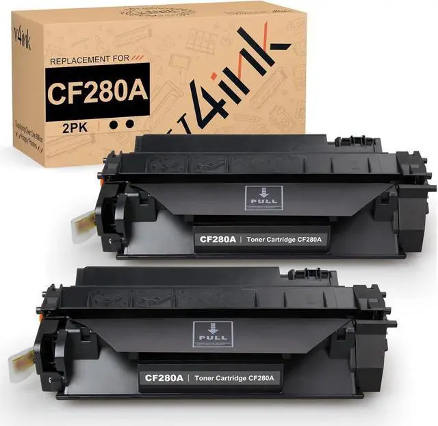 Main image of V4INK 2-Pack Compatible Toner Cartridge Replacement for 80A CF280A Toner Cartridge Black Ink for use in LaserJet Pro 400 M401N M401DN M401DNE M401DW, HP LJ Pro 400 MFP M425DN M425DW Printer