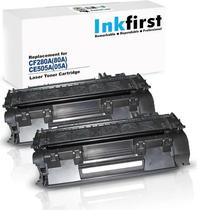 Main image of 2 Inkfirst Compatible Toner Cartridges Replacement for CE505A CF280A 05A 80A Laserjet P2035 P2035n P2055dn P2055x M425dn M401dw M401dn M401n