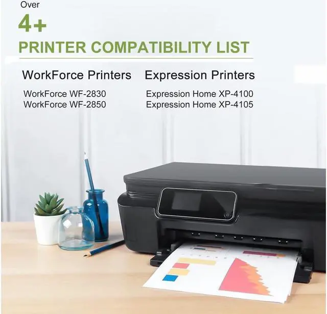 Alt view image 2 of 6 - 212XL Ink Cartridges Remanufactured for 212 Ink Cartridges T212 T212XL for WF-2830 WF-2850 XP-4105 XP-4100 Printer (2 Black 1 Cyan 1 Magenta 1 Yellow, 5-Pack)