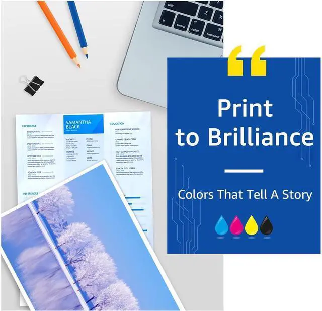 Alt view image 5 of 7 - Palmtree Compatible Ink Cartridge Replacement for 212XL T212XL 212 XL T212 for XP-4100 XP-4105 WF-2830 WF-2850 Printer Ink (4 Packs, 1 Black, 1 Cyan, 1 Magenta, 1 Yellow)