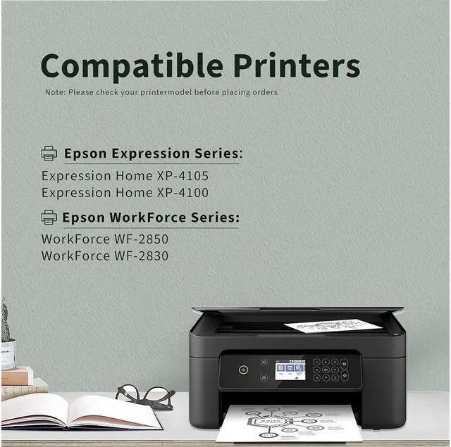 Alt view image 2 of 7 - Greenjob 212XL Black Ink Remanufactured Replacement for 212 Black Ink Cartridges 2 Pack 212 XL T212XL T212 for Workforce WF-2830 WF-2850 Expression Home XP-4100 XP-4105 Printer (2 Black)