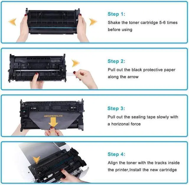 Alt view image 7 of 7 - Cool Toner 4PK 104 Q2612A 12A Toner Compatible for 12A Q2612A 104 FX-10 FX-9 Toner Cartridge  Laserjet 1020 1018 1012 1022  ImageClass MF4150 MF4270 MF4350d MF4370dn D420 D480 Toner
