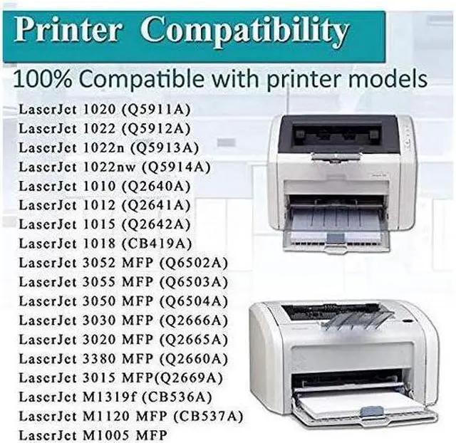 Alt view image 3 of 4 - 1 Pack Black 12A | Q2612A Compatible Toner Cartridge Replacement for Laserjet Pro 1022 1018 Pro 3052 MFP 3055 MFP 3050 MFP 3030 MFP M1319f M1120 MFP M1005 MFP Printers