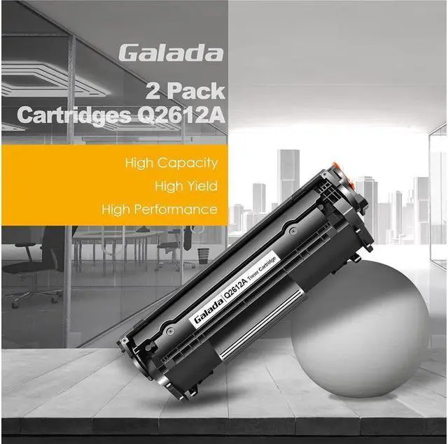 Alt view image 5 of 6 - Galada Compatible Toner Cartridges Replacement for 12A Q2612A for Laserjet 1020 3015 1012 1018 1022 M1005MFP M1319f MFP Printer (Black, 2 Pack)