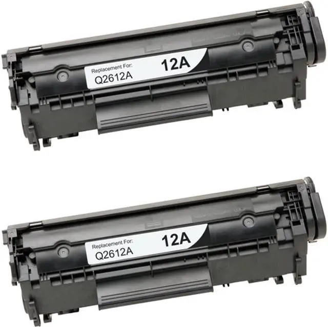 Main image of 2 Pack PrinterPro Compatible Replacement for 12A Q2612A q2612 12a Black Toner Cartridge for Laserjet 1010 1012 1018 1020 1022 1022n 1022nw 3015 3020 3030 3050 3052 3055 M1319 M1319f (2 Pack)