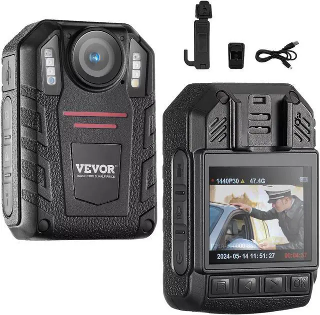 Main image of 1440P Police Body Camera 64G Body Cam with 2850 mAh Battery Night Vision